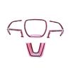 ABS 4Pcs Inner Steering Wheel Frame Cover Trim For Dodge Challenger 2015-