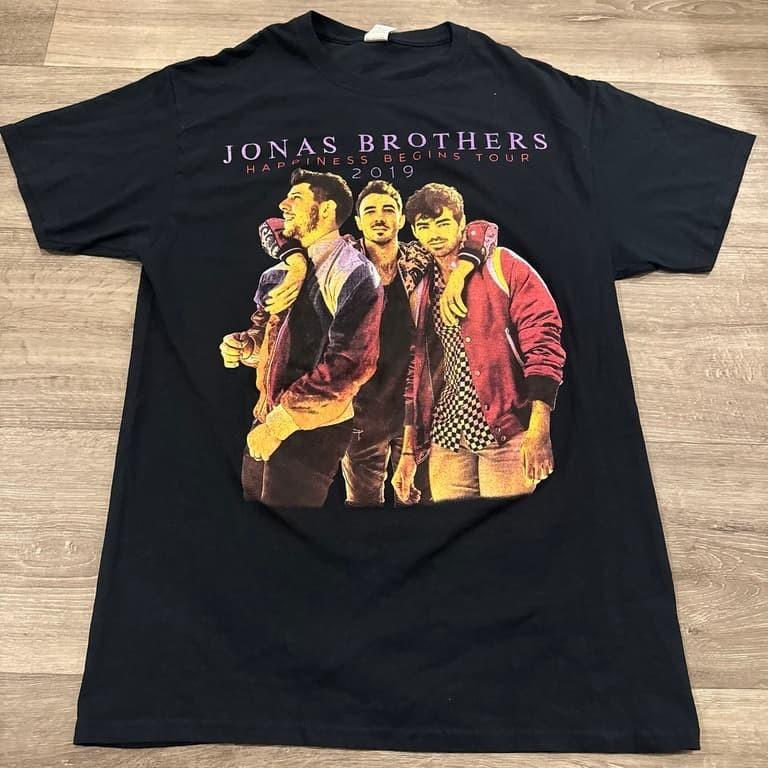 Jonas Brothers Happiness Begins Tour 2019 T Shirt 2 sided reprint PA10248