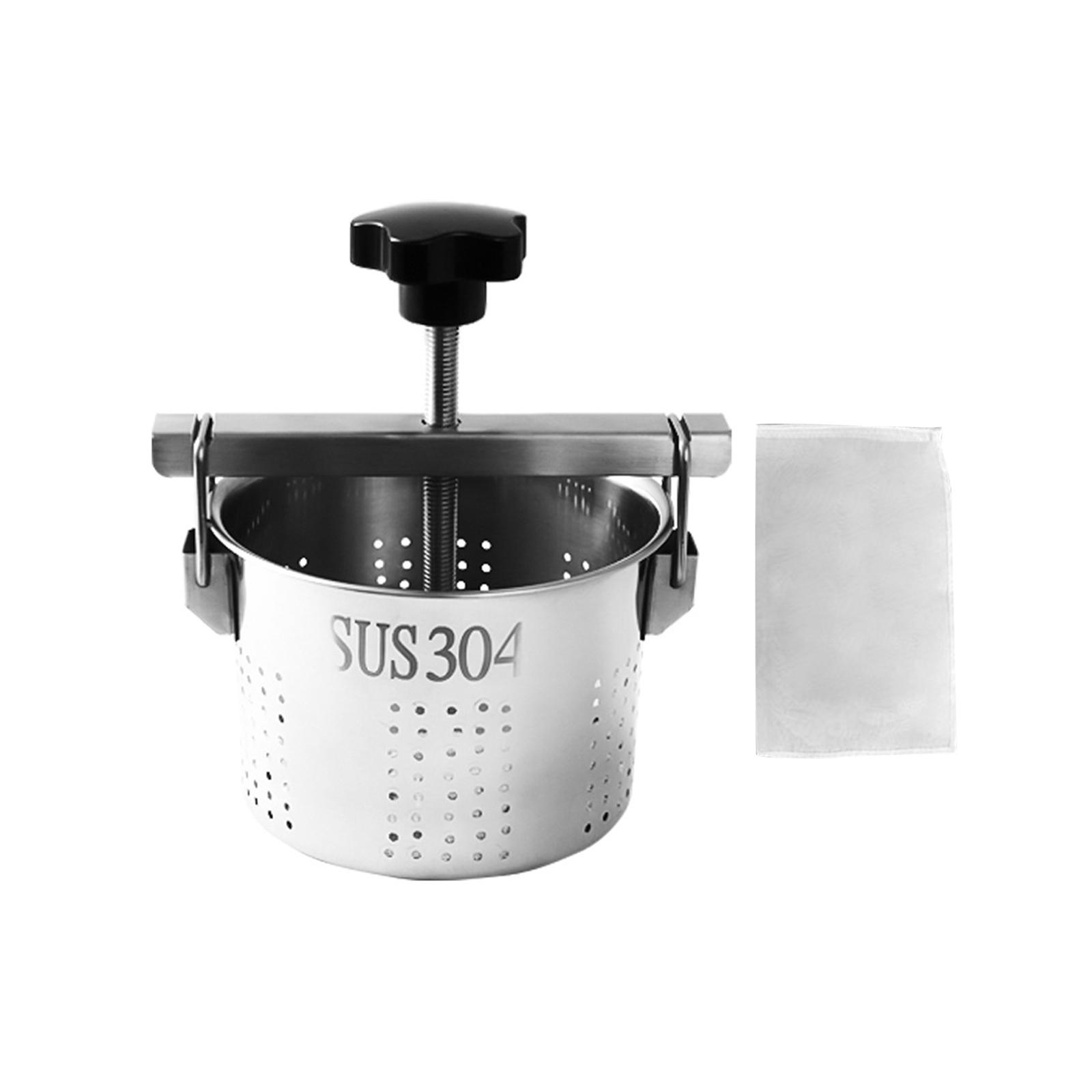 

Stainless Steel Vegetable Water Press, Manual Spinner for Removing Water From Greens, Kitchen Tool for Salads & Filling