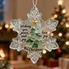 Snowflake-Shaped Sea Glass Christmas Tree Ornaments Coastal Inspired Seaglass Keepsake for Christmas