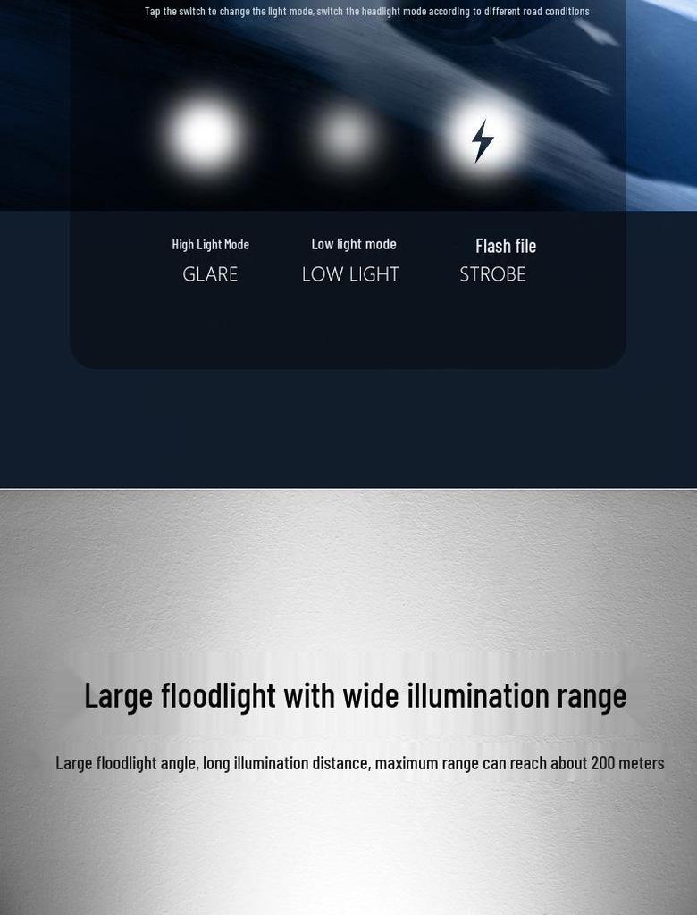 Multifunctional USB Rechargeable Solar Bicycle Headlight & Speaker