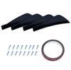 Universal Rear Lip (4 pcs)-S-2 Black