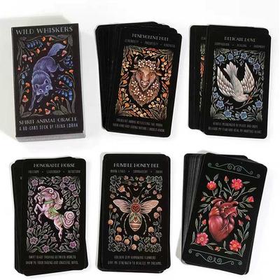 10,3 x 6cm Wild Whiskers Spirit Animal Oracle Card Game