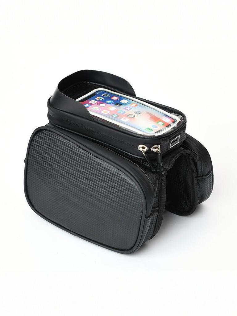 Bicycle Front Beam Touch Screen Phone Bag - Mountain Bike Top Tube Saddle Bag