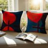 Creative Heart Stealing Pillow Case Sofa and Living Room Decorative Cushion Covers Dust-proof and Mite-proof Invisible Zipper