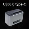 Solid Disk Case USB3.0 Typ C Festplatten-Dockingstation für 2,5- und 3,5-Zoll-Laufwerke Unterstützt Offline-Klonen