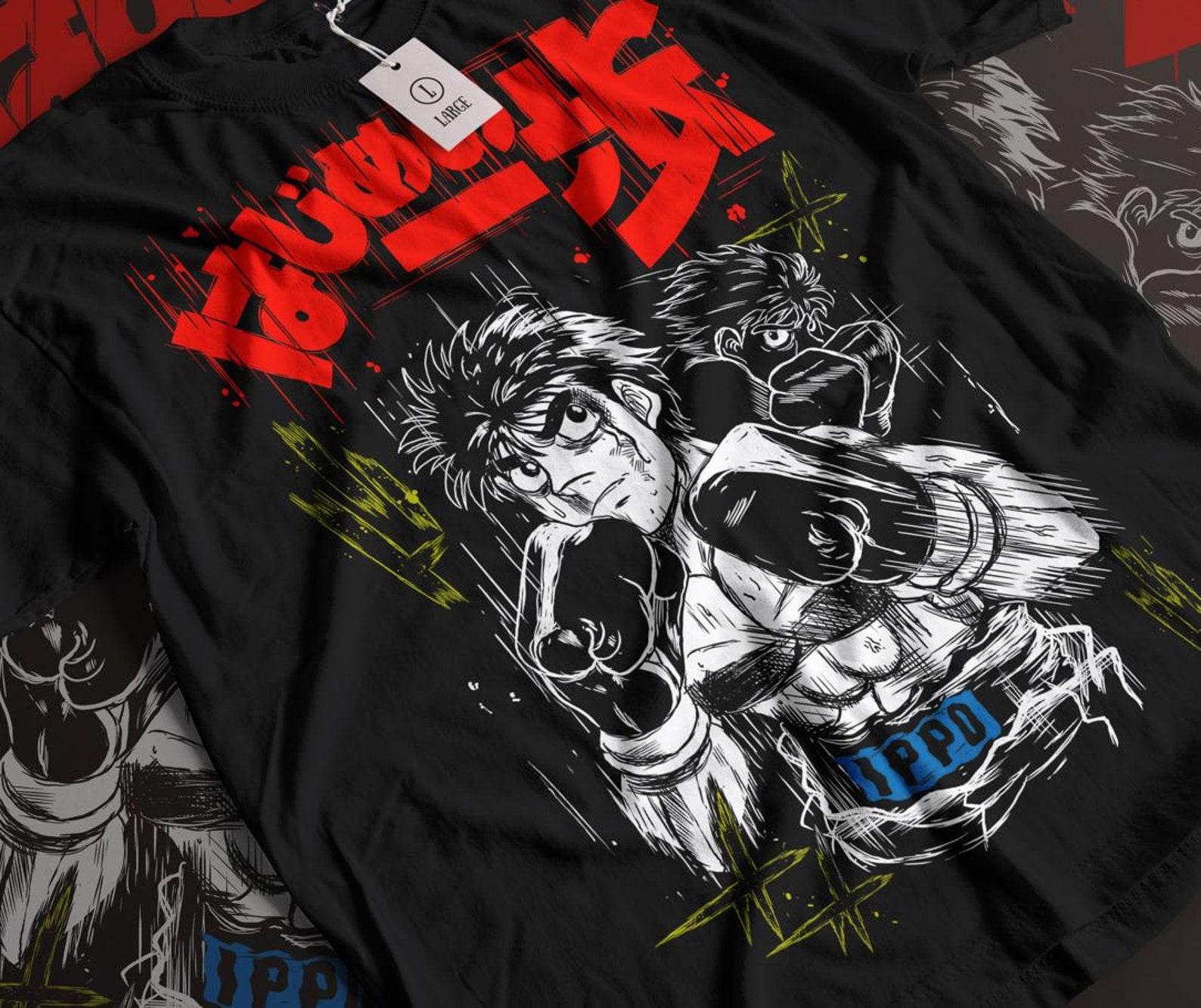 Manga T-Shirt, Sport 90s Anime Lovers, Boxing GYM Anime T-Shirt, Otaku Ropa, Graphic Anime Unisex Shirt 3XL