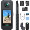 AKASO 360 Creator Combo Edition 360-Degree Camera with 128GB SD Card - Action Camera with 5.7K 360-Degree Video, 72MP 360-Degree Photos, New 1/2-inch