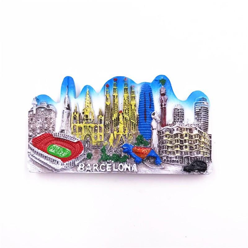 World Country Creative Fridge Magnet Souvenir Resin 3D Stickers Turkey Thailand Italy Netherland Belgium Refrigerator Magnets