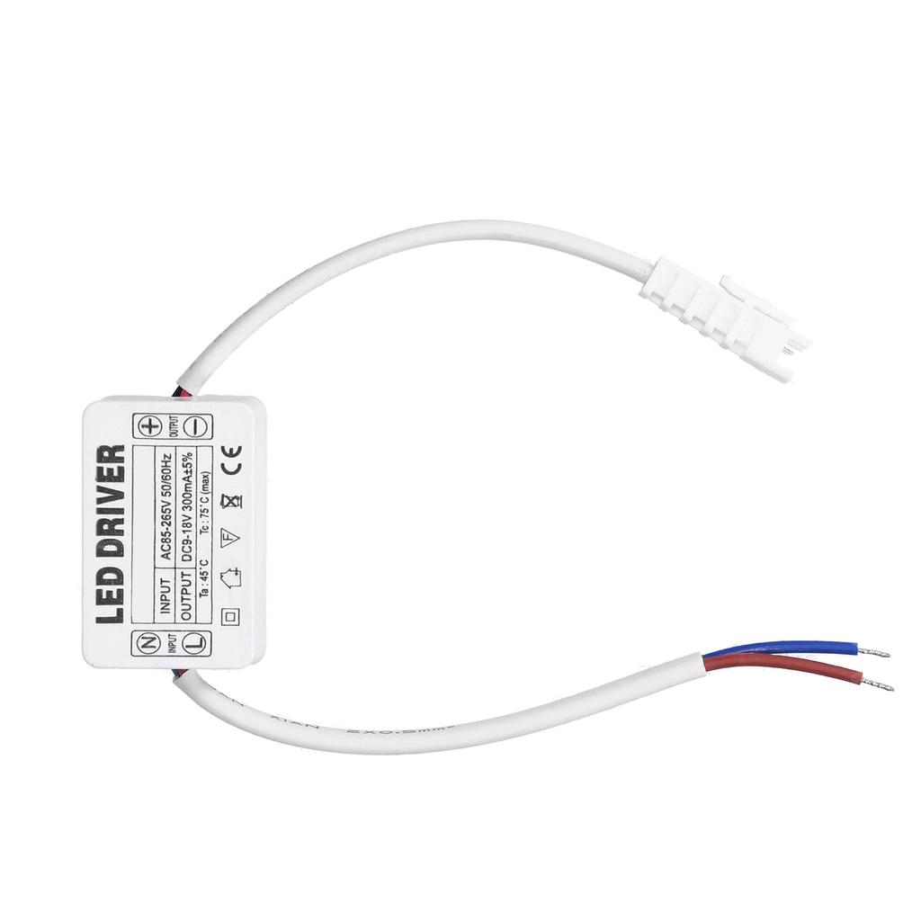 LED Driver 300mA 9‑18VDC Small Size Easy Installation Good Heat Dissipation LED Transformer for Home