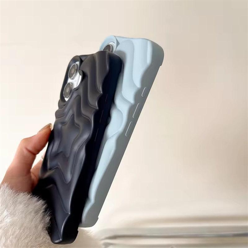 3D Luxury Matte Star Phone Case For iPhone 16 15 14 13 Pro Max Plus With Camera Bumper Solid Candy Color Skin Feel Back Cover