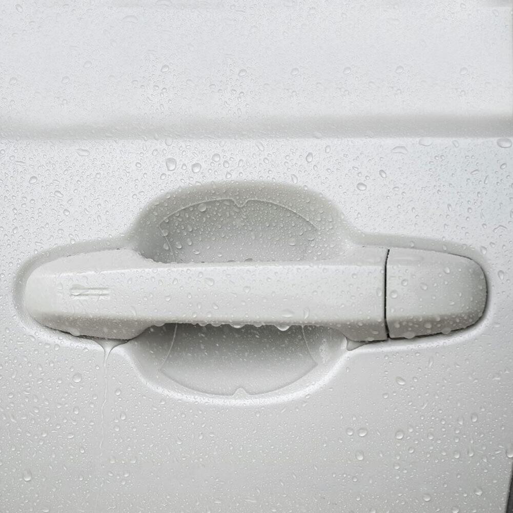 5pcs Invisible Car Door Handle Film Protective Scratches Protector Accessories Transparent White TPU Anti-scratch Stickers