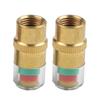 Car Tire Pressure Covers 4 Pcs with Color Coded Display Valve Stem Covers for 24 BAR Monitoring Fits Most Vehicle Tires