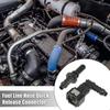 789mm SAE to 516" 90 Degree Fuel Line Hose Quick Release Connector Nylon 1 Set