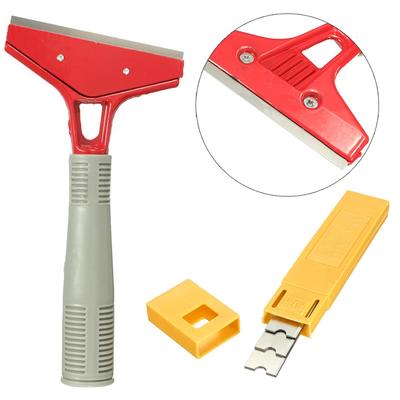 Long Reach Razor Blade Scraper Extended Handle Cleaner with 10pcs Spare Blades