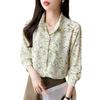 New Elegant Printing Blouses Casual Daily Ladies' Shirts Fashion Women's Button-Down Tops Blusa Mujer