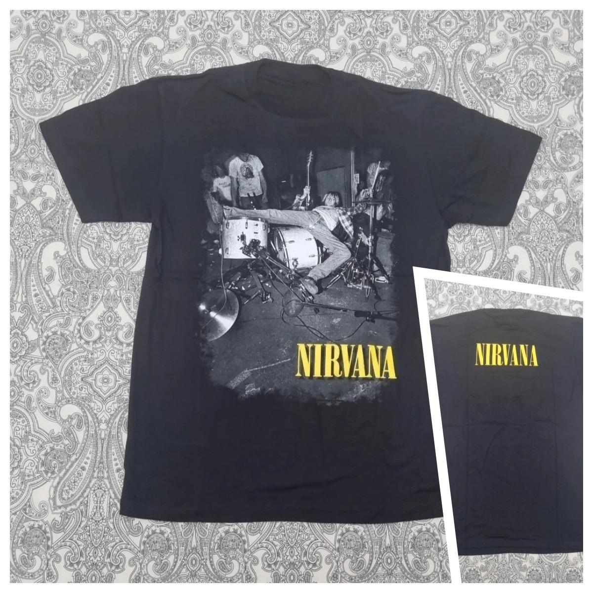 

Nirvana Kurt Cobain Футболка гурту Розмір Великий Графічний принт Нова In Utero Висококласна Розкіш Підходить і для чоловіків, і для жінок Топ Y2k L