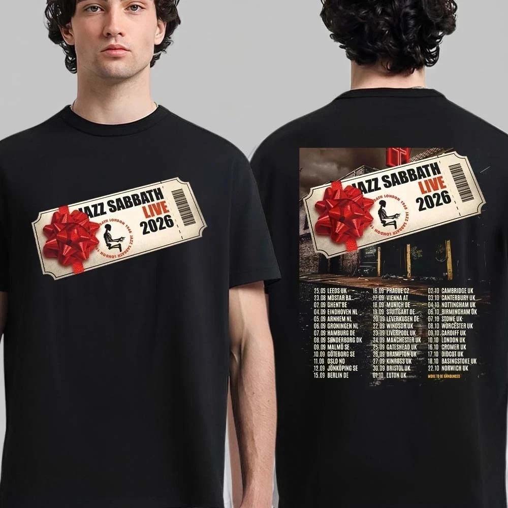 Jazz Sabbath Style 2026 UK Europe Tour T-Shirt 2XL