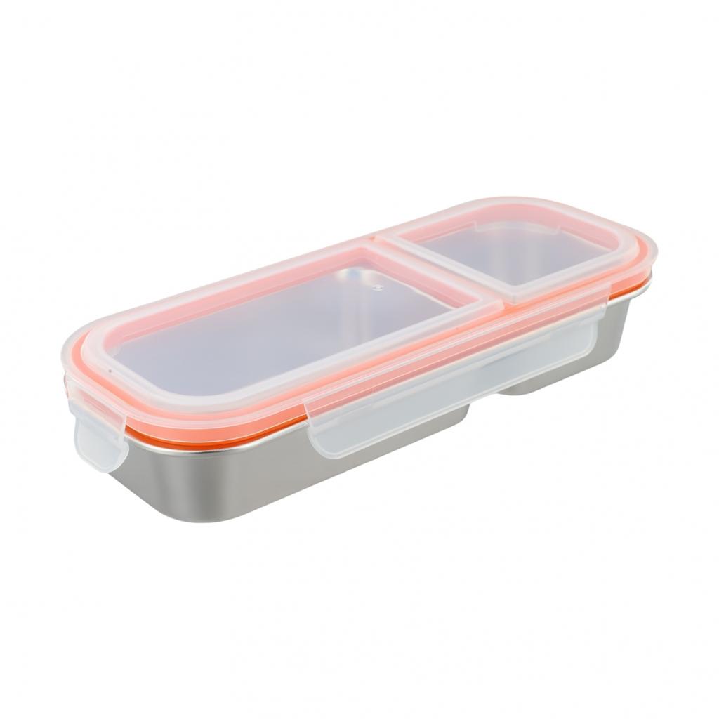 3-Fach Lunchbox Edelstahl Snackbehälter Auslaufsicheres Design