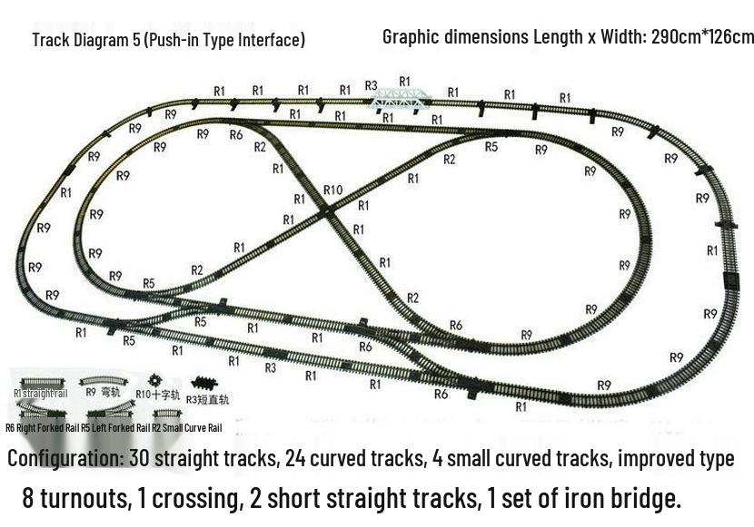 Electric Train Model Toy Track Set: Railway Crossing, Tunnel, and Bridge Accessories for Simulation and Sand Table Scenes