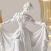 3D-gedruckte Tänzerfigur, Elegante Tanzmädchen-Statue mit fließendem Kleid, Ästhetische PLA-Kunstskulptur für Heimdekoration, Modern Minimalistisch