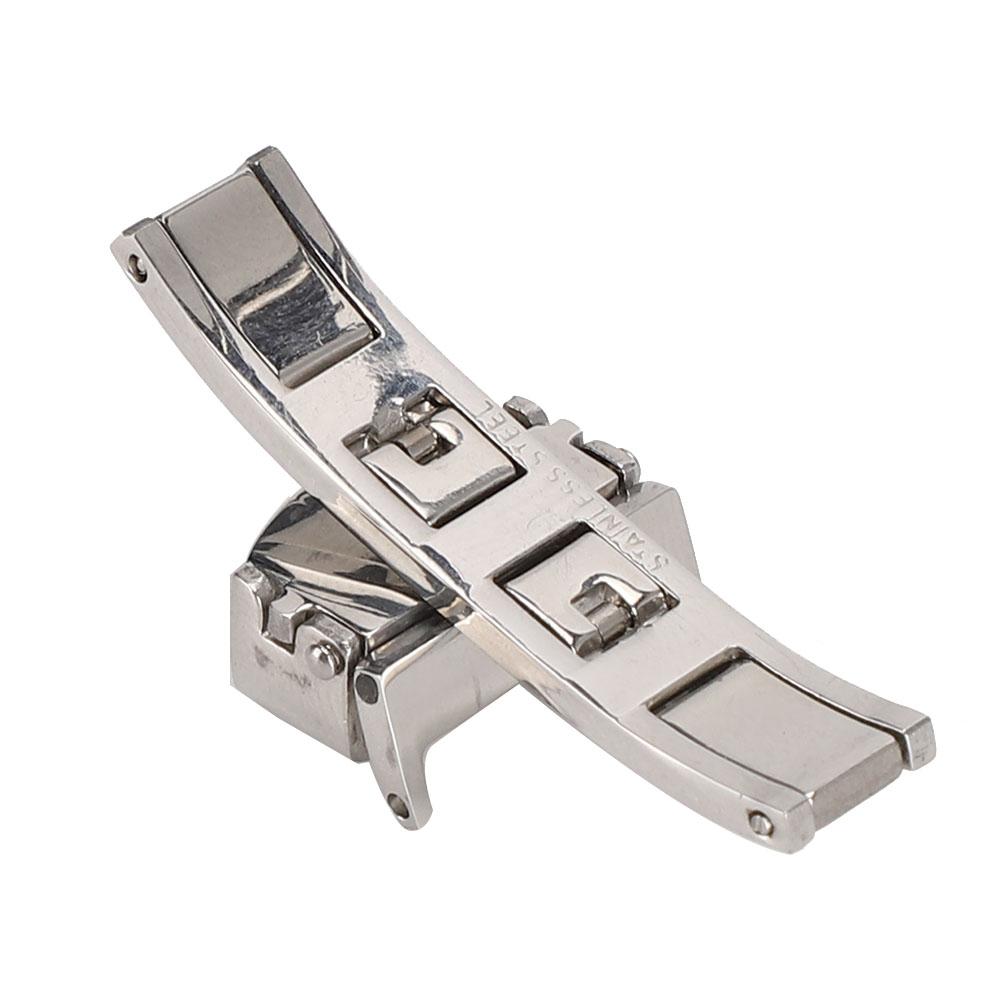 Stainless Steel Wear Resistant Watchband Buckle Watch Strap Clasp Replacement Accessory(14MM )