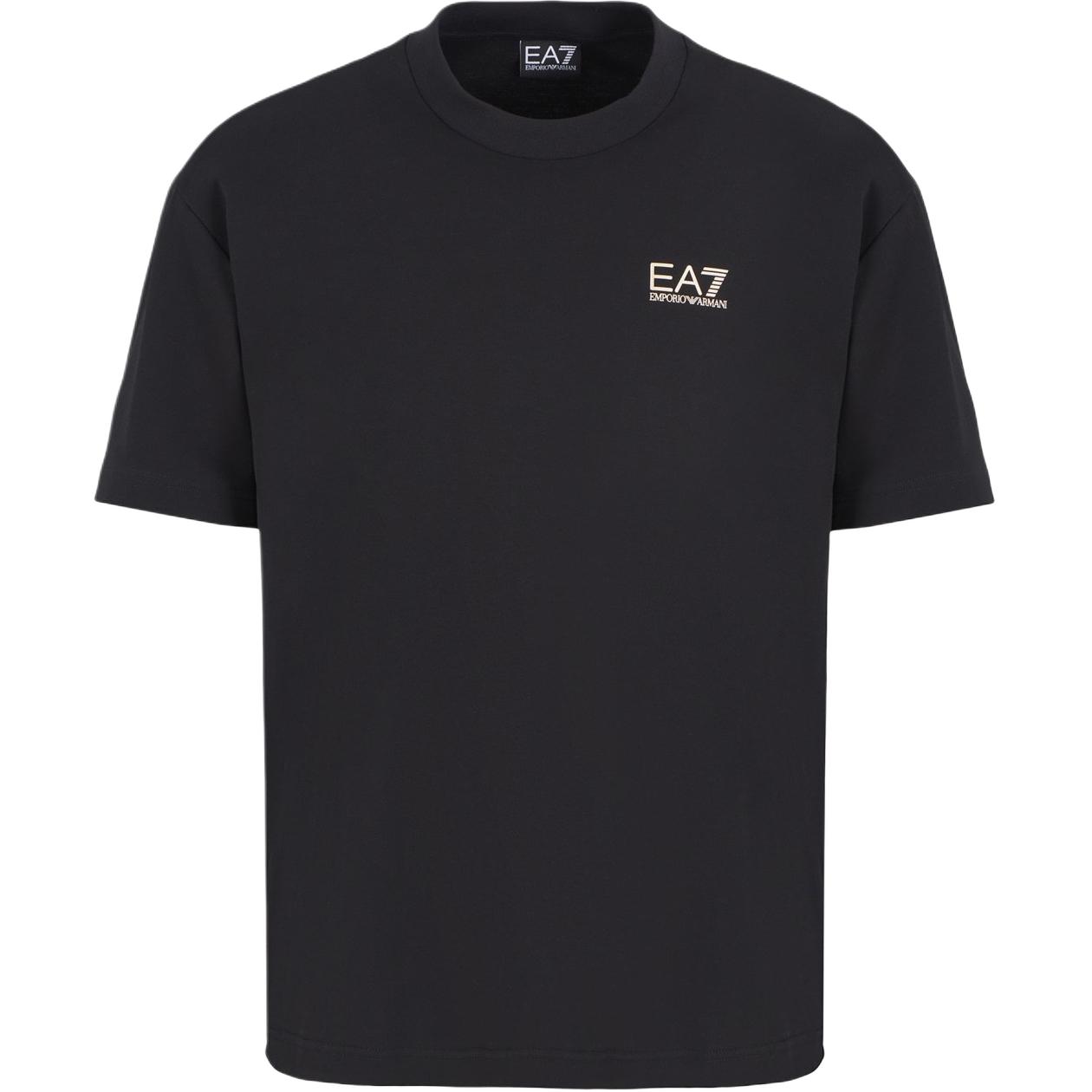 Emporio Armani EA7 Cotton Short Sleeve Crew Neck T-Shirt Men tops Black 6DPT19-PJOLZ-0200 XXL 6590₽