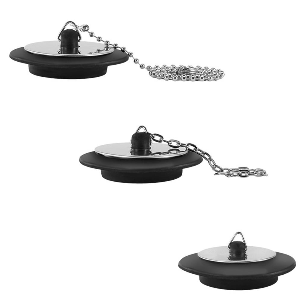 Universelles Spülenstöpsel-Set Gummi Badewannenablaufstopfen mit praktischem Haken Effiziente Gummi-Spülenablaufstopfen für die Küche