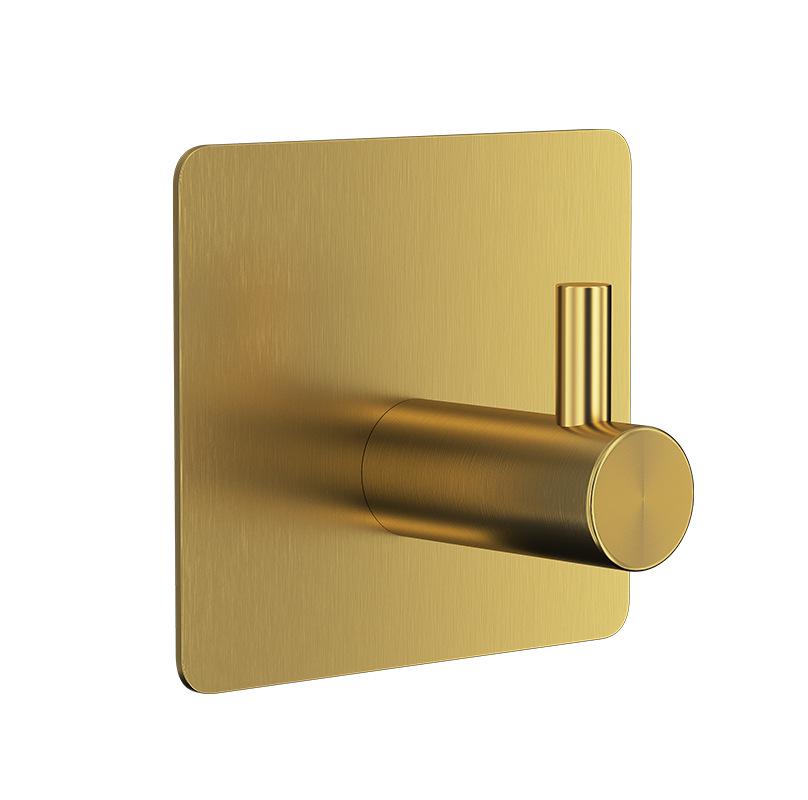 Stainless Steel No-Drill Adhesive Hook for Bathroom & Toilet Storage