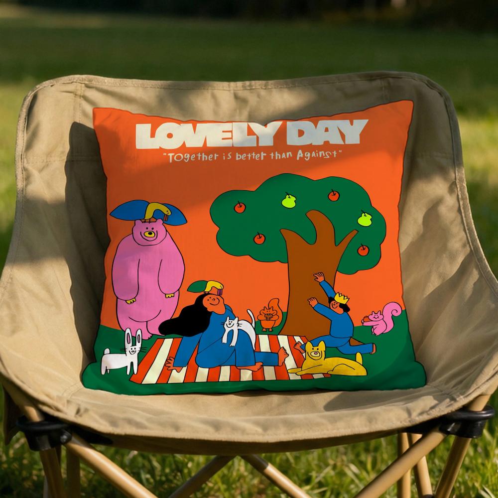 Embrace Creativity Cushion Cover Soft Reversible Durable Pillow Cover MultiScene Use for Home Car Daily Comfort