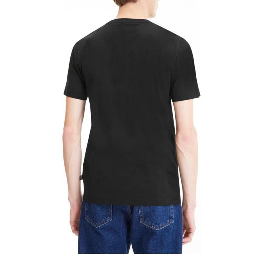 Puma Celebration Color Block Striped Letter Print Casual Crew Neck Short Sleeve T-Shirt Men Tops Black 846224-51