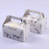 10Pcs Paper Muffins Cupcake Bakery Wrapping Packing with Candy Boxes Handle