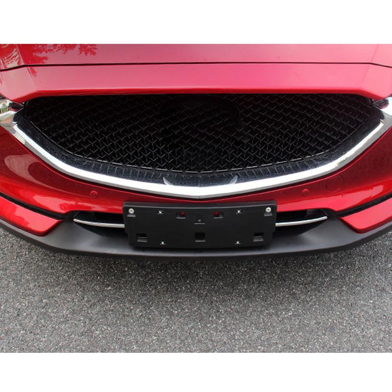 For Mazda CX-8 CX8 2016 2017 2018    Sticker Styling Ornament Front Body Engine Machine Grille Grill Hood Lid Trim