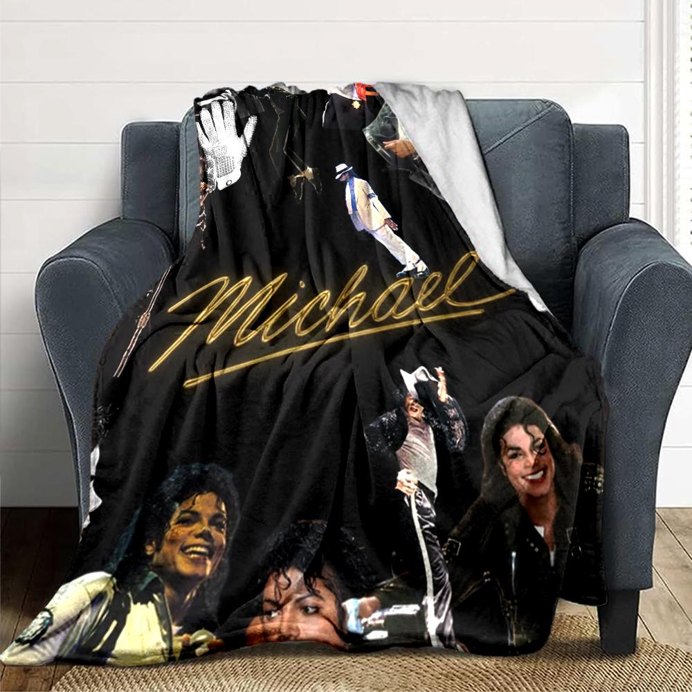 1Pc Michael Jackson'S Legacy Blanket Soft Throw Blanket For Home Bedroom Bed Sofa Travel Office Solid Christmas Blanket
