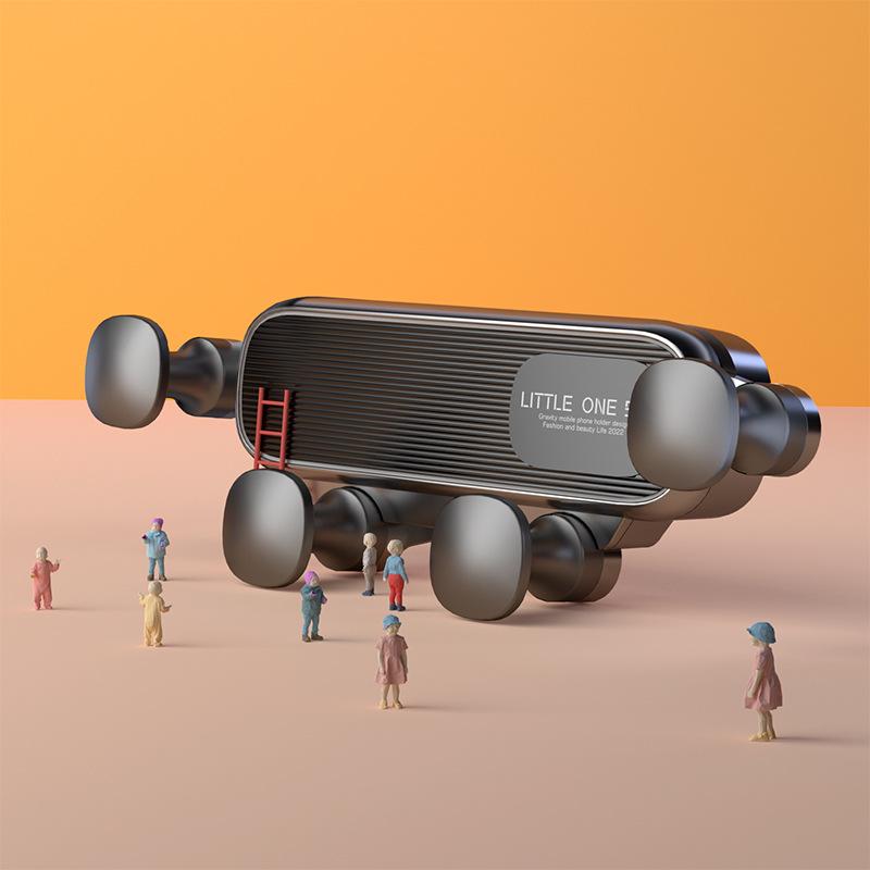 

Cartoon car bracket, car out of trend gravity mobile phone navigation bracket, suction cup special car mobile phone bracket wholesale чёрный