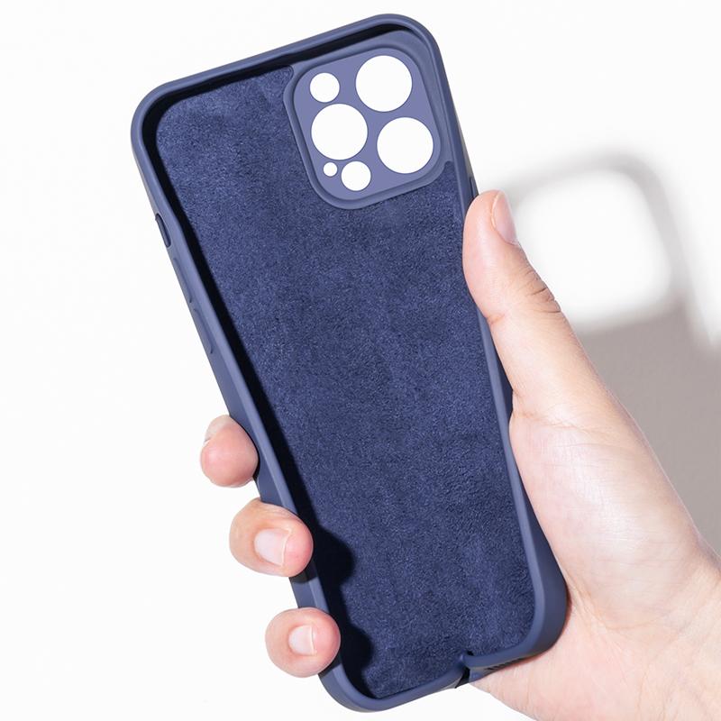 Luxury Liquid Silicone Solid Color Phone Case For iPhone 14 Pro Max 13 12 11 XS XR X Mini 7 8 Plus SE 6S Shockproof Soft Cover