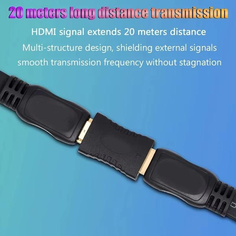 1-2PCS 4K Extender Female To Female Converter Extension Adapter For Monitor Display Laptop PS4/3 PC TV Hdmi Cable Extension