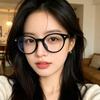Ryan's new plain retro anti-blue glasses fashionable versatile bow Internet celebrity frame glasses