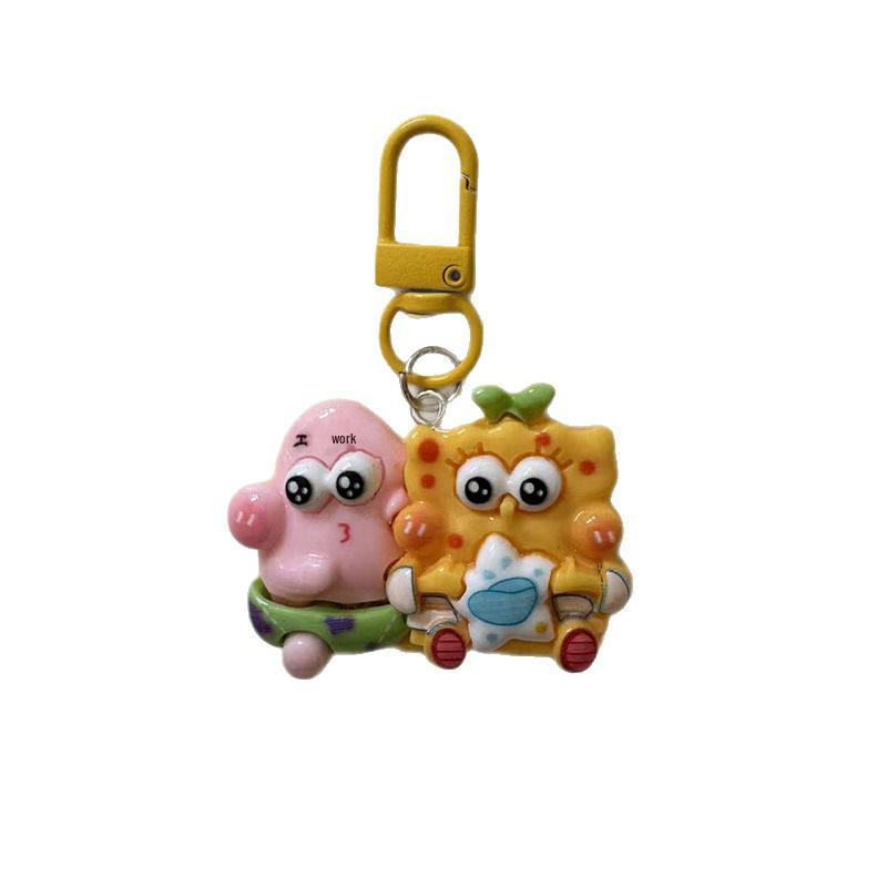 SpongeBob Resin Accessories for Keychain, Car Ornaments, and Backpack Charms
