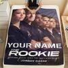 1pz Coperta in Flanella Personalizzata con Nome THE ROOKIE TV SHOW Fantasia Adatta a Tutte le Stagioni per Arredamento Casa Calore e Comfort Regali Regalo Festivo_xia