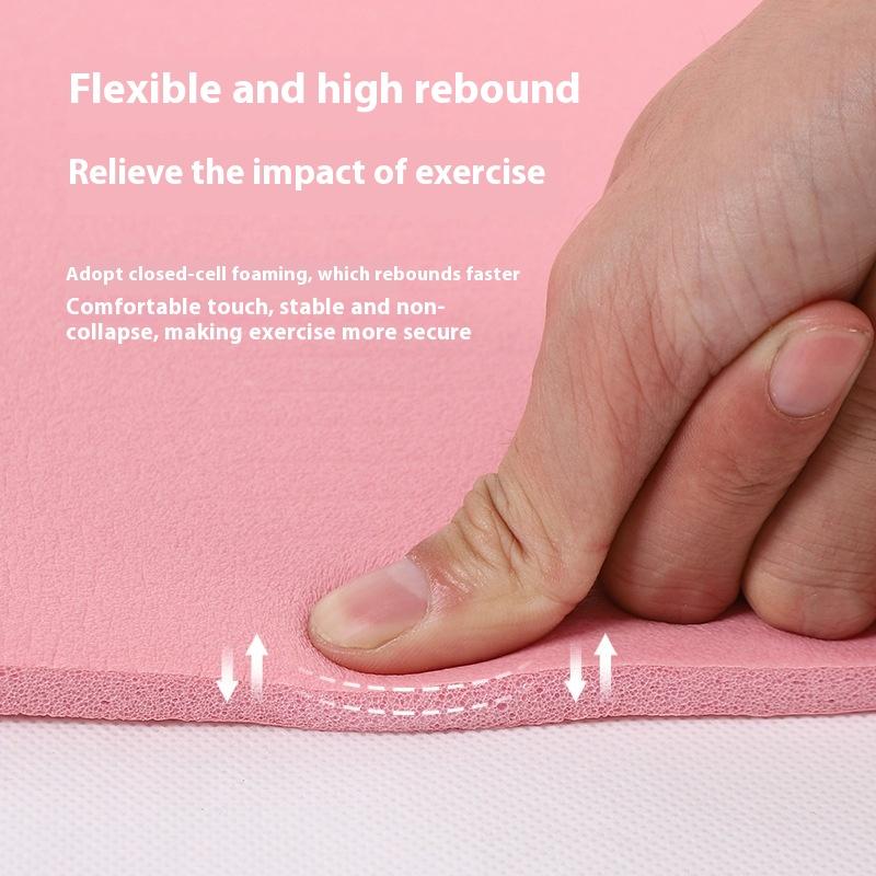 1 Adet Kalın Yoga Matı Kaymaz Spor Fitness Matı 3mm Eva Konfor Köpük Yoga Matı Egzersiz Yoga ve Pilates Jimnastik Matı İçin