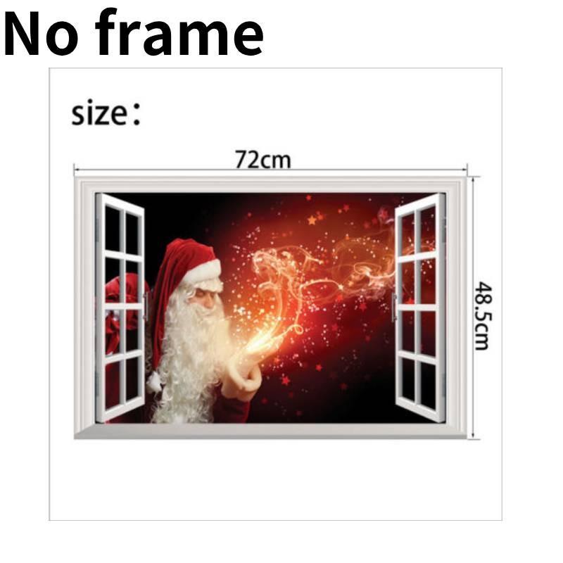 Schöner wasserdichter PVC-Wandaufkleber in Fensteroptik für Wohnzimmer und Schlafzimmer