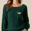 1PC Knitted Fabric Buckle Exquisite Clothing Accessories Rural Style Natural Style Sweater Buckle Elegant Wooden 10 Styles