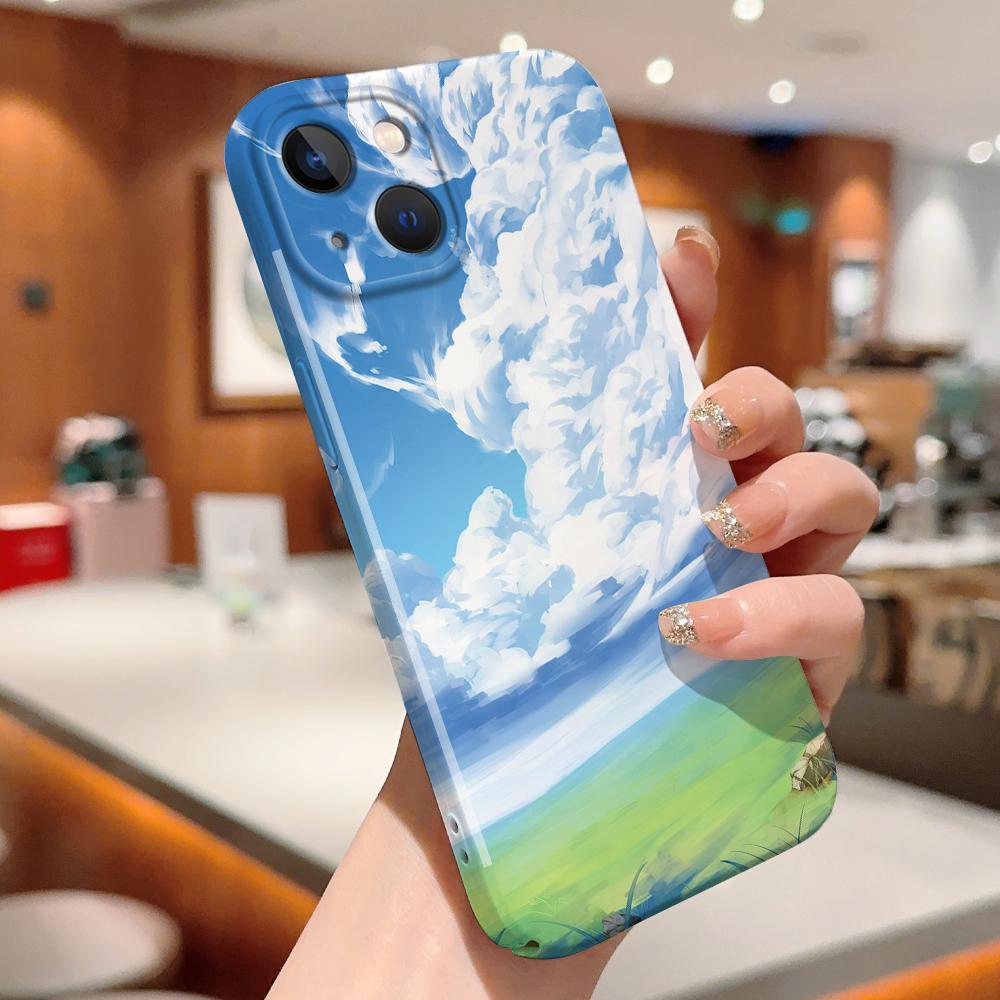 Husă pentru telefon peisaj natural pentru Samsung Galaxy A52 iPhone 15 11 Xiaomi Redmi VIVO OPPO Realme Huawei Infinix Husă rigidă ultra subțire antișoc