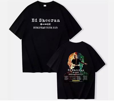 Ed Sheeran tour europeo 2025 Maglietta per i fan