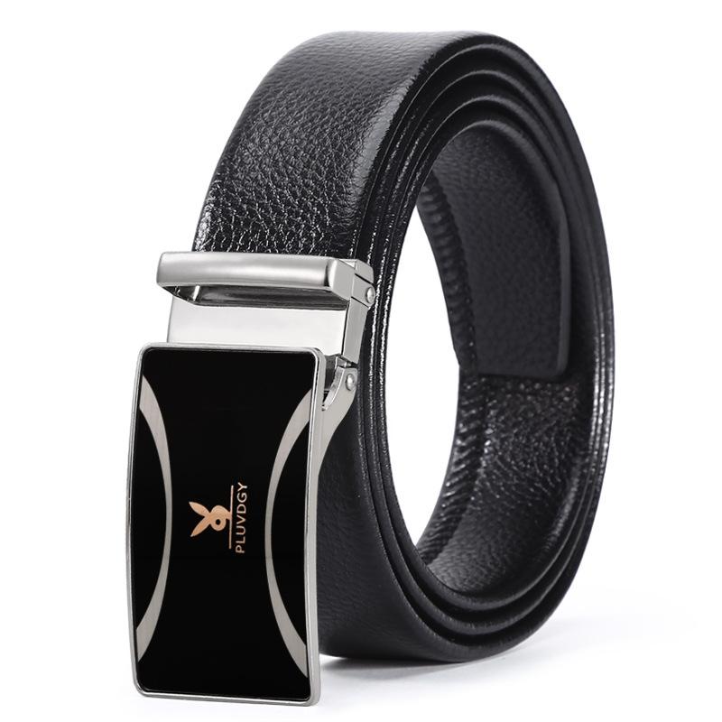 Belt Men'S Smooth Buckle Belt Light Hipster Green Student Board Buckle Belt