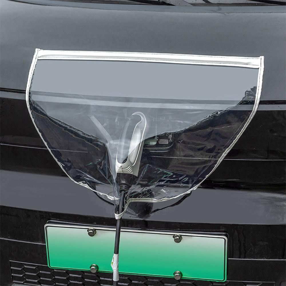 

Car Electric Charger Port Cover Outdoor Rainproof Protection Dustproof Vehicle Charging Gun Cover Auto Rain and Snow Accessories білий