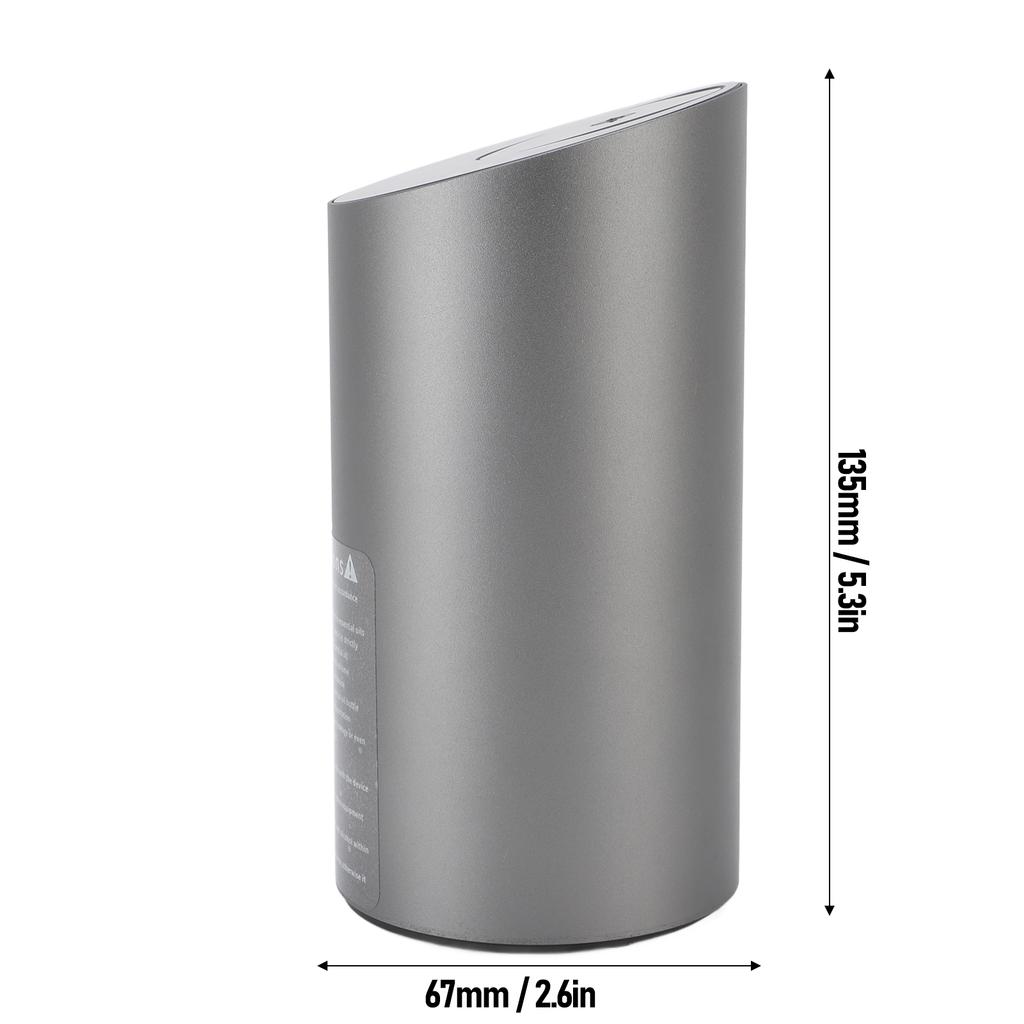 Car Aromatherapy Diffuser with Timer Low Noise Anti Leakage Aluminum Alloy Portable Waterless Car Diffuser for Bedroom Living Room Office