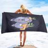 Süßes Koala-Print Strandtuch - Superweiches, saugfähiges Handtuch für Tierliebhaber, Lustiges und entzückendes Design für den täglichen Gebrauch und Komfort