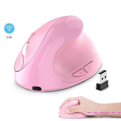 Mouse vertical reîncărcabil/baterie Wireless USB 2.4G Mouse ergonomic pentru mâna dreaptă pentru computer, laptop, jocuri Mause